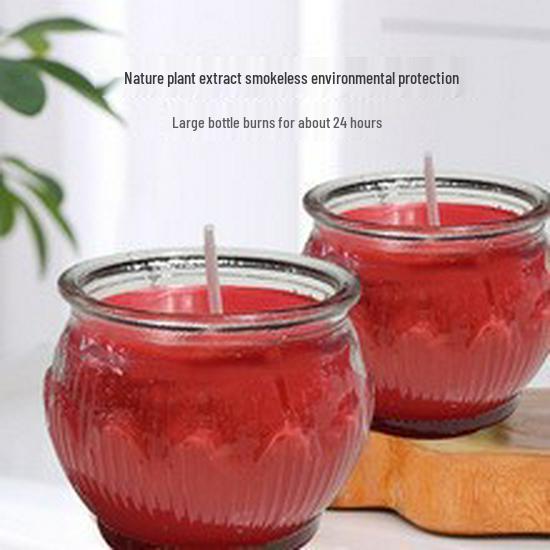 

24-Hour Lotus Ghee Lamp for Indoor Buddhist Offerings