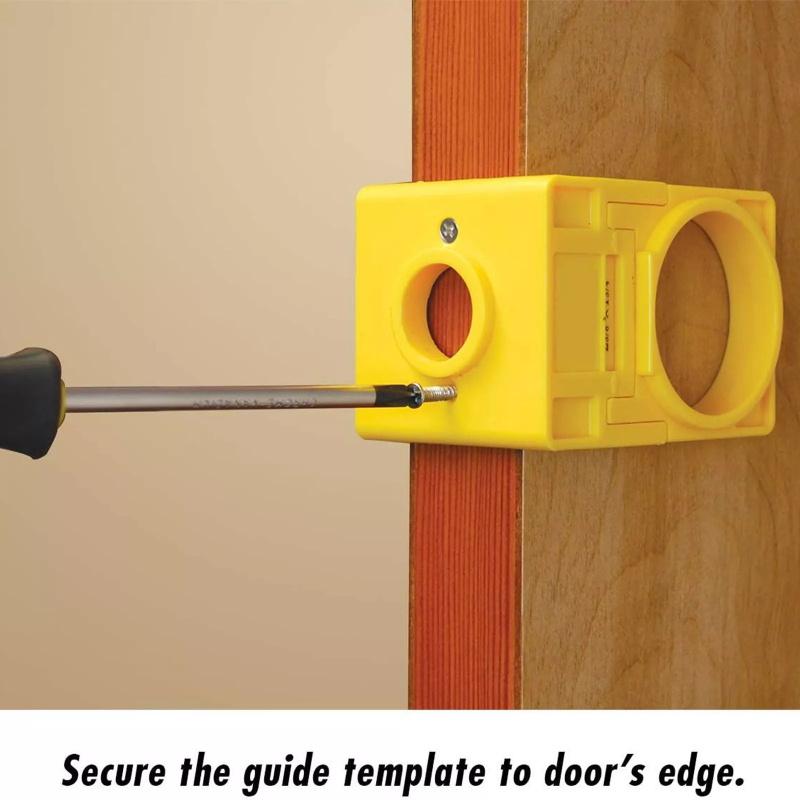 Door Lock Installation Kit Wood Metal Deadbolt Lockset Guide Hole Saw Drill NEW