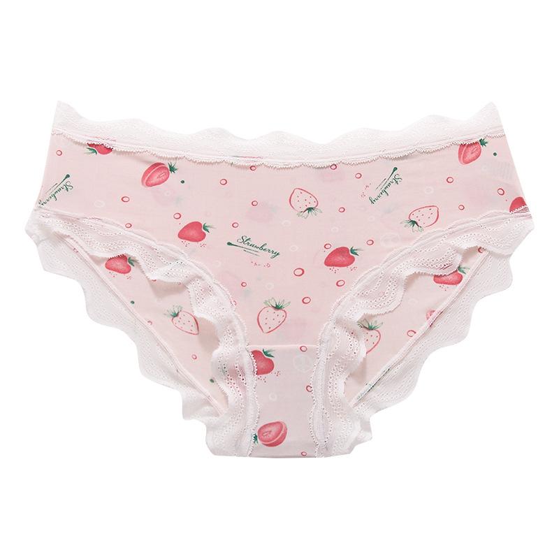 Damen Unterwäsche Bedruckte Slips Atmungsaktiver Komfort Sexy Panties Passend 50 kg bis 100 kg
