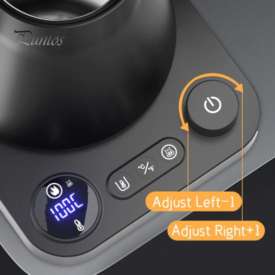 Fierbător electric inteligent cu funcție de memorie Design cu gât de gâscă Oprire automată Control în timp real al temperaturii Cazan de apă caldă Oală de încălzire rapidă