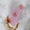 Für iPhone 14 Hülle Weiches TPU Epoxid Glitzer Handyhülle 3D Schmetterlinge Design Ästhetisch