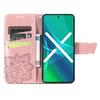 Flip case for Samsung Galaxy A54 5G, Butterfly, rose gold