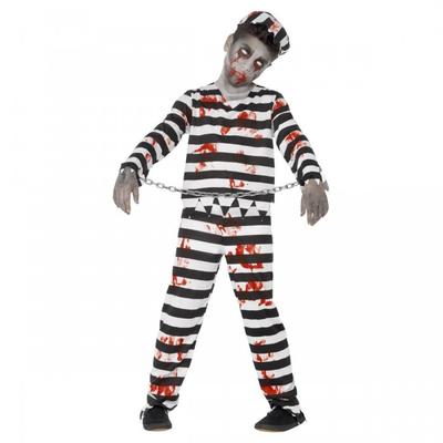 Conjunto de disfraz de convicto zombi para niños