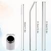 6pcs Stainless Steel Tumbler Straws Replacement for 40oz Cup, Reble Metal Water Bottle Straws with Cleaning Brush Compatible with Owala Part