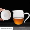 Suet Jade White Ceramic Tea Strainer