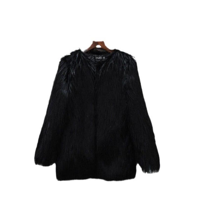 Autumn and Winter New Imitation Fur Coat Women's Multi-color Fashion and Thin Long-haired Imitation Fox Fur Coat
