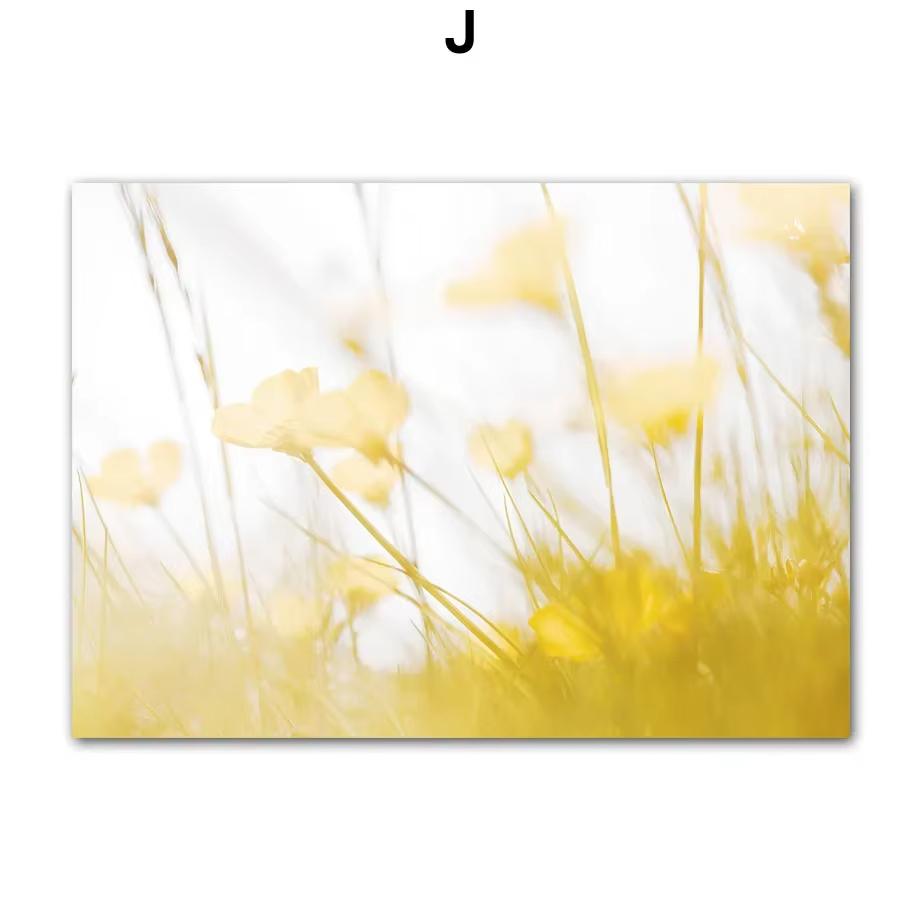 Wall Art Canvas Painting Sunflower Lemon Farmhouse Car Spring Nature Landscape Yellow Posters Picture For Living Room Home Decor