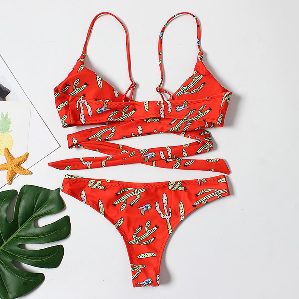 Women's Fashion Two Piece Swimsuit Top And High Waist Sexy Bikini Suit