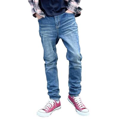 Beat Jive INDIGO Denim Sarouel Skinny Stretch Twill Tapered Sarouel Pants 2026-2-USED Pants, Pants, Pants, Men's