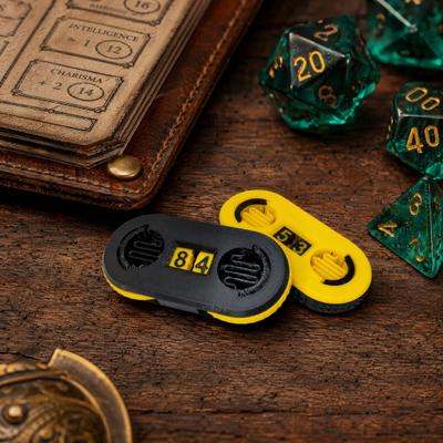 Life Counter, 3D Printed Digital Lock with Elastic Buckle, Two-Digit Health Tracker Life Counter for Privacy Protection Home And School Use
