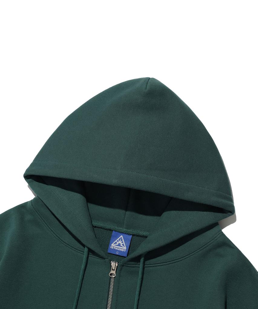 Istkunst Logo&Smiley Hood Zip Up_Deep Green(Ik2Efmm480A)