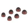 6pcs Silicone Eartips Gray Red Noise Reduction Comfortable Replacement Earplugs for Philips for