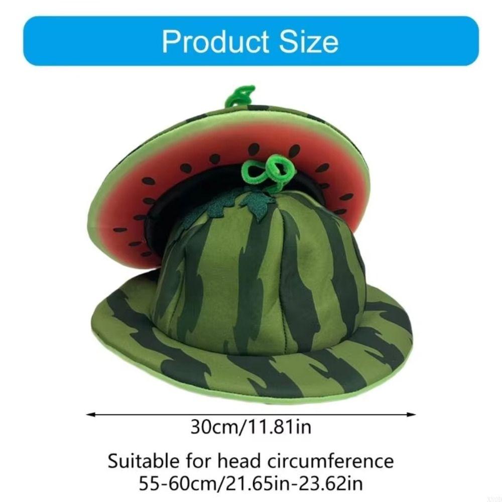 Creativity Wide Brims Sun Hat Cute Bucket Hat Warm Watermelon Hat  Halloween Party