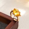 Shiny Candy Color Statement Ring Stackable Finger Ring Gift Oval Shape Rhinestone Ring  Daily Wear