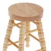1Pc 1/12 Dollhouse Miniature Wooden Stool Chair Furniture Accessories Decoration