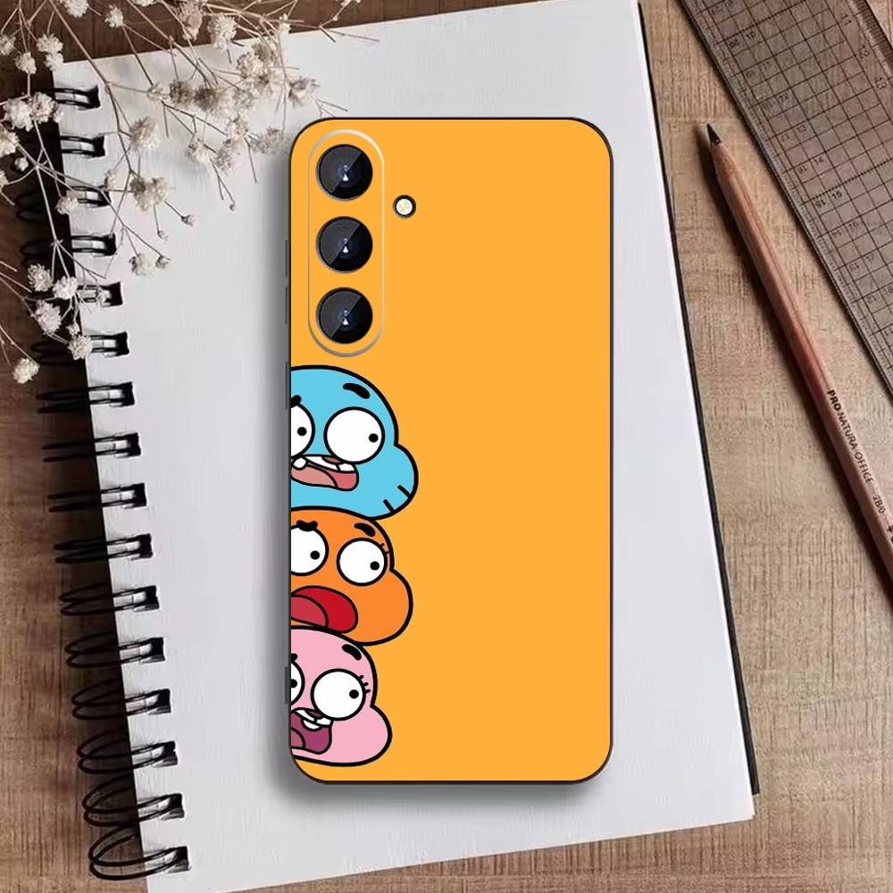 

F-Gumball and Darwin Phone Case For Samsung Galaxy A73,21,22,32,71,53,52,51,80,5G Soft Black Cover Samsung a70