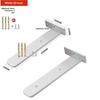 3mm Thick Hidden Floating Bracket Set Heavy Duty with Complete Screws for Wall Mount Storage Shelves Office Use