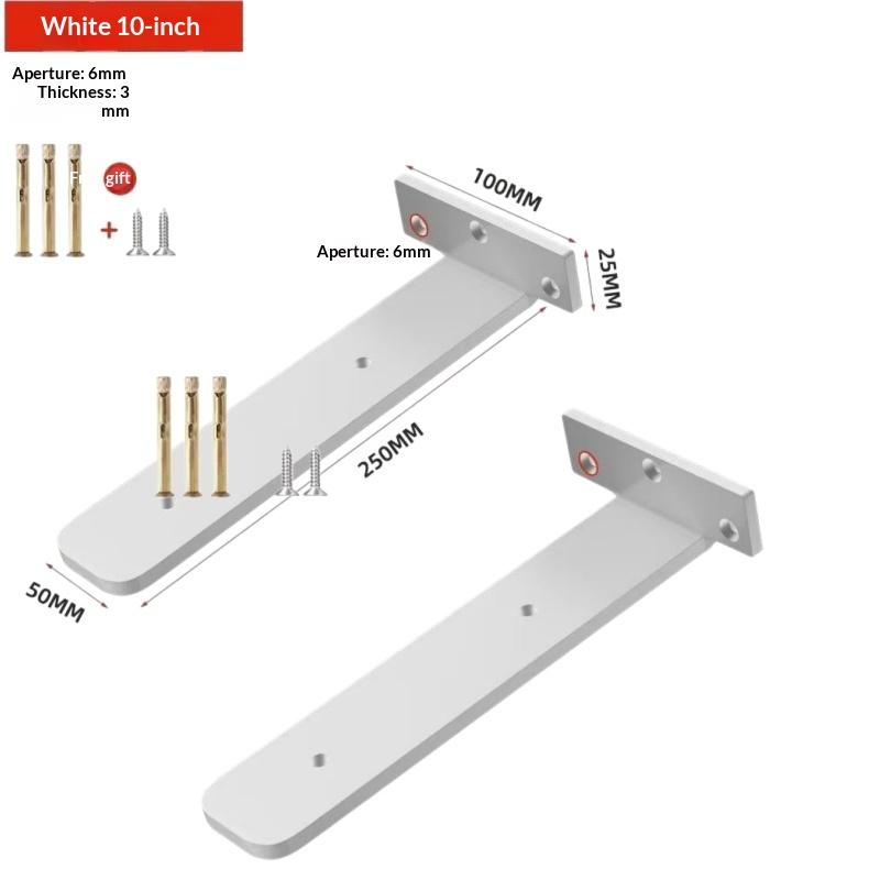 3mm Thick Hidden Floating Bracket Set Heavy Duty with Complete Screws for Wall Mount Storage Shelves Office Use
