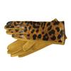 2lots Leopards Short Gloves Ladies Elastic Fabrics Mittens Winter Gloves for Daily Use