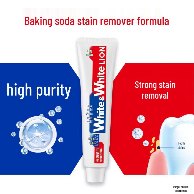 Lion White&White Baking Soda Toothpaste Set