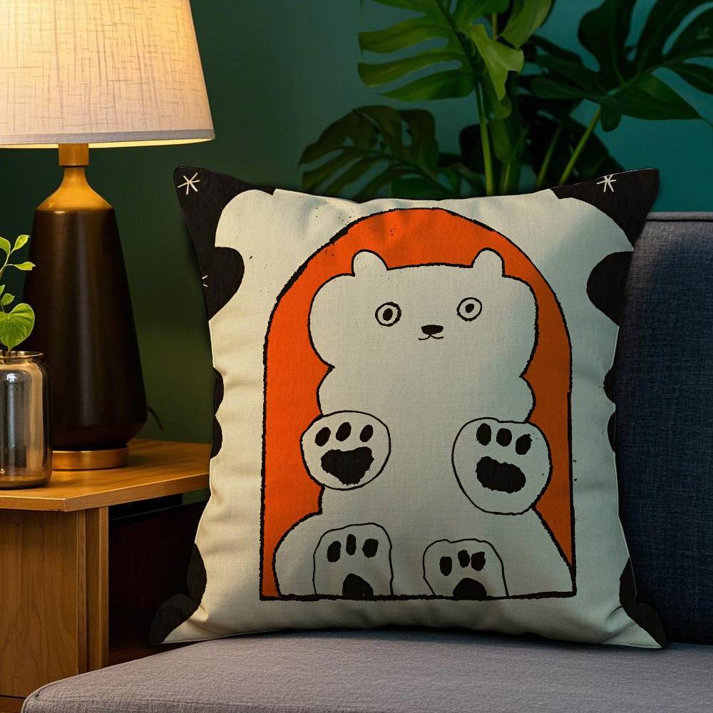 

Vantage Абстрактный Аниме Милый Кот Собака Наволочка Противоклещевая Наволочка Невидимая молния Шелковистый короткий плюш Чехол для диванной подушки 12x12Inch