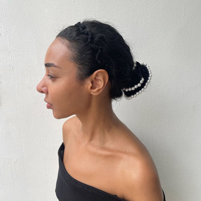 SCHO JEWELRY Ariel Crunchy Black Hairband