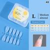 100 Pièces Embouts d'Ongles Amande Couvrance Totale Mat Gel Souple Faux Ongles Pour Salon de Manucure DIY Manucure Maison Création d'Art pour Ongles
