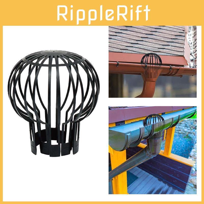 Leaf Guard Drain Strainer Outdoor Balcony Rainwater Protector Black Pp Material