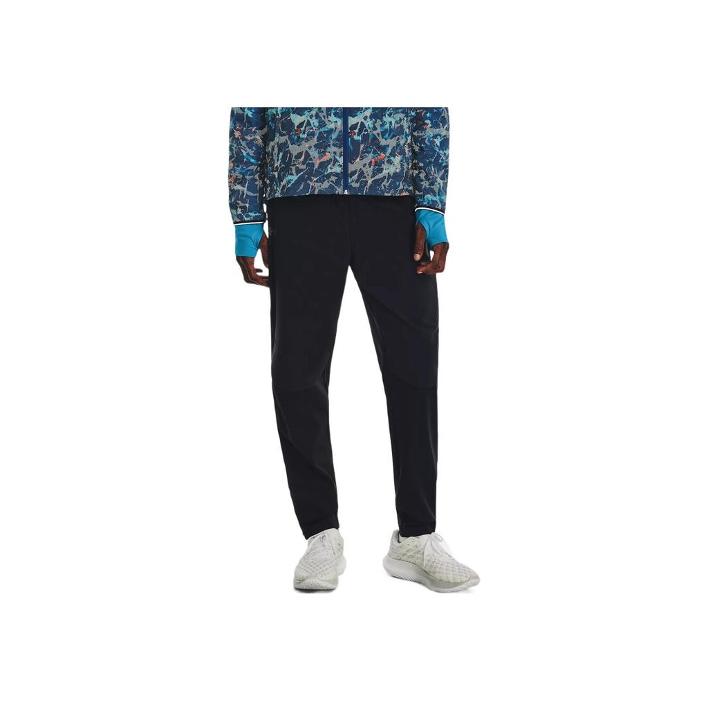 Under Armour Solid Color Tapered Casual Pants Men Bottoms Black 1373665-001