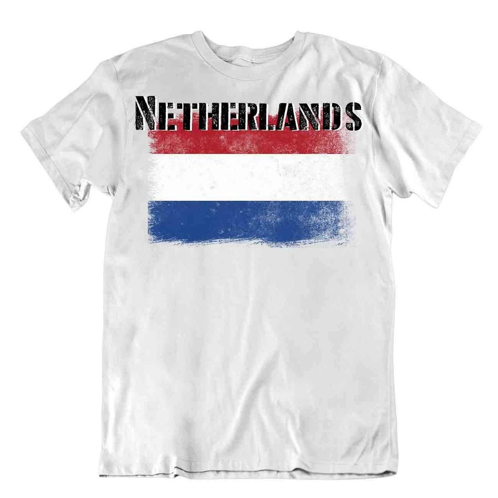 Netherlands Flag Tshirt T-shirt Tee Top City Map Bright Vermilion Stunning Gift