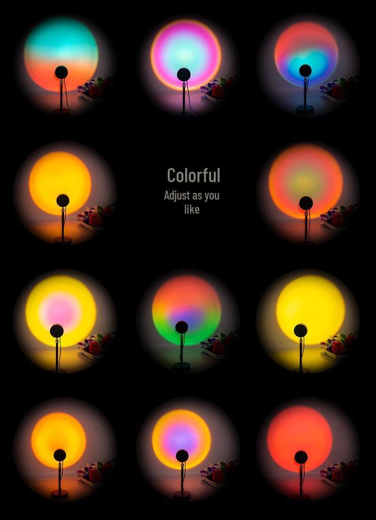 Sunset Atmosphere Projection Lamp - Soft Night Light for Bedroom