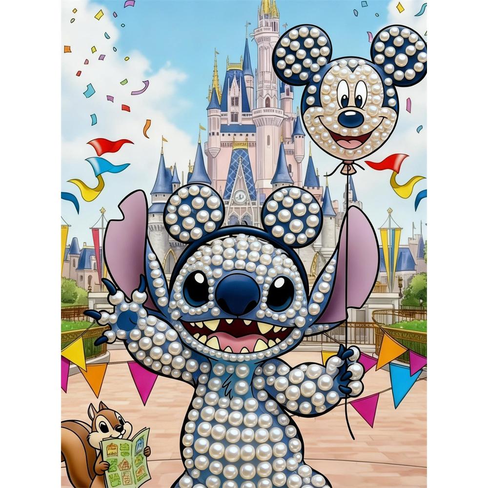 

Набір для малювання перлами Disney: Вишивка «Перлина з парку» - Вишукана та блискуча робота, ідеальна для декору стін будинку та як ручний подарунок. 35x45cm