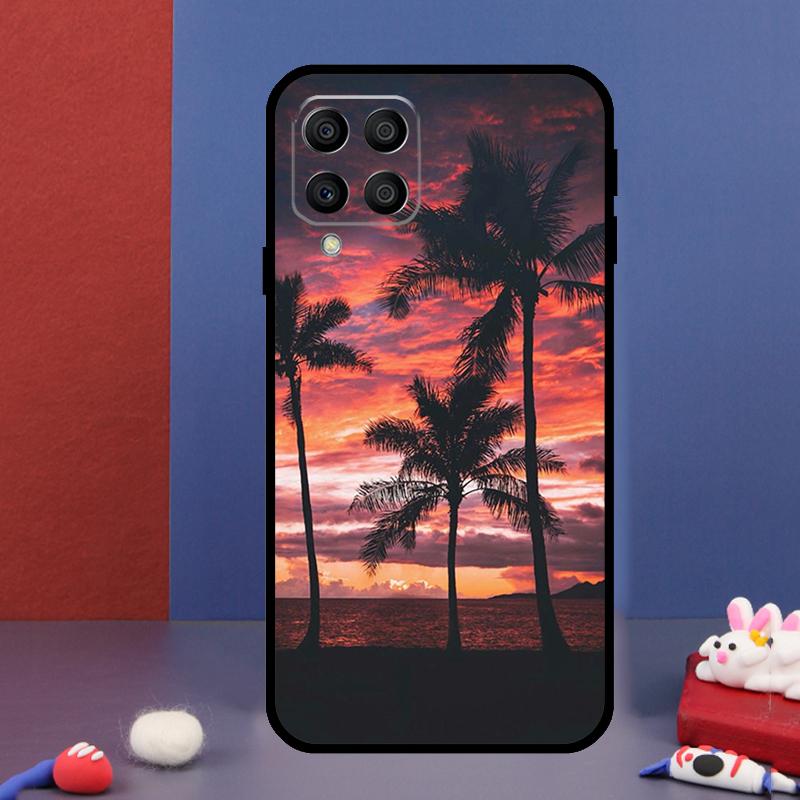 Summer Beach Sunset Palm Tree For Samsung Galaxy M14 M34 M54 M33 M13 M23 M53 M15 M55 M31 M51 M20 M30s M32 M52 Phone Case