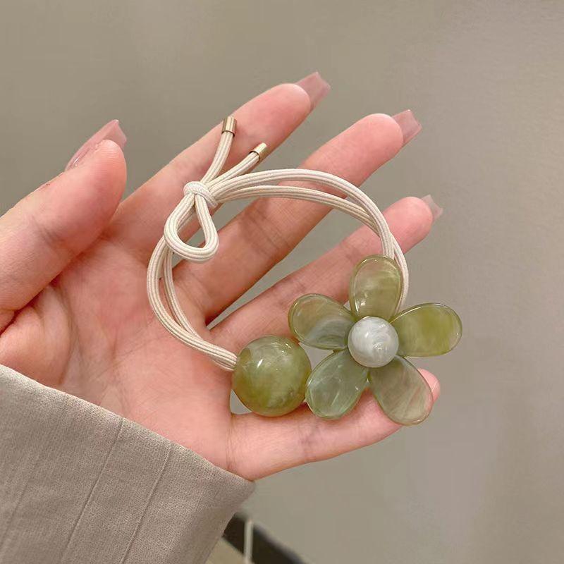 High-elasticity Flower Hair Tie, Women's Hair Rope, Hair Accessory, Sweet Ponytail/bun Hair Tie Headpiece