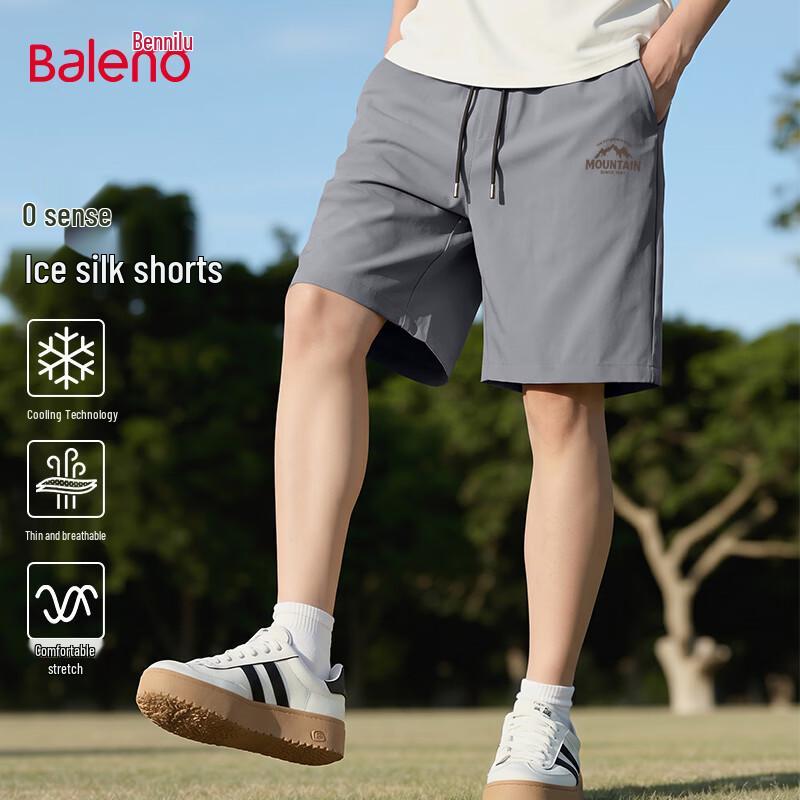 Baleno Men s Ice Silk Breathable Casual Bermuda Shorts 2XL