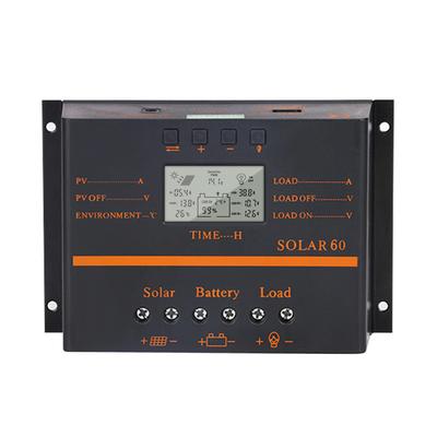 40A PWM Solar Charge Controller 12V/ 24V Self-Adapting LCD Solar Panel Battery Charge Discharge