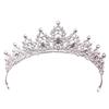 Modisches Protein Strass Krone Kopfschmuck Tanzparty Geburtstag Königin Hochsteckfrisur Barock Haar Krone Accessoire
