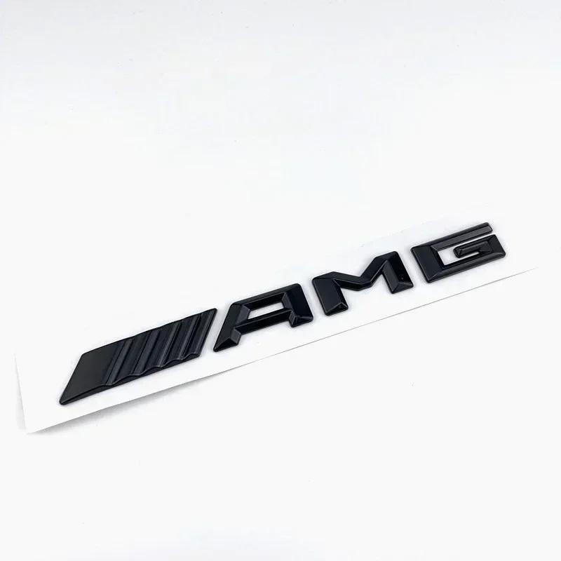 Naklejka Samochodowa Nowa 2025 Dla Mercedes Benz 3D ABS Czarny Znak Godło AMG Litery Odznaka Bagażnika Samochodowego Dla Mercedes Benz W204 W205 W176 W17