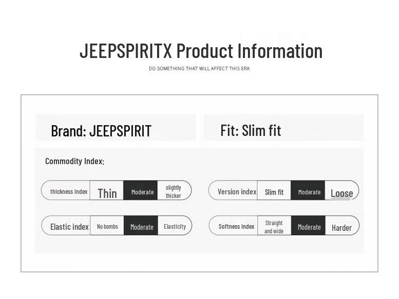 JEEP SPIRIT Men's Loose Fit Outdoor Cargo Sports Pants