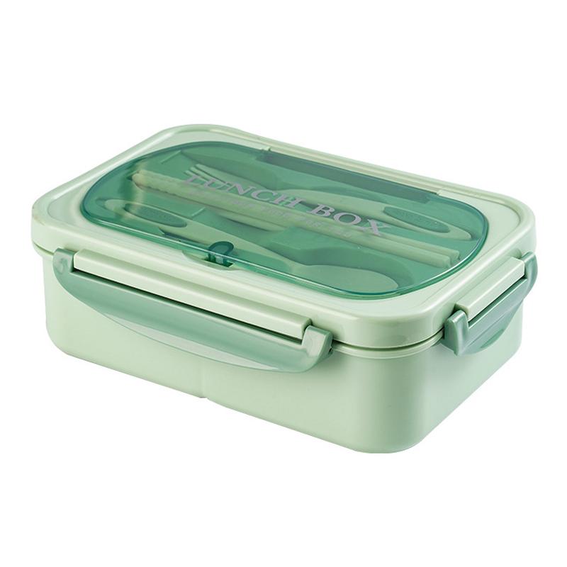 MeyJig Mikrovlnná krabička na oběd Nerezová Nepropustná Bento Box Nádoba na jídlo s nádobím