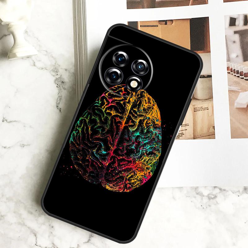 Human Heart Brain Lungs Case For OnePlus 12 12R 11 9 10 Pro 10R 9R 8T 10T Nord CE 2 3 Lite 2T N10 N20 N30 CE4 Cover