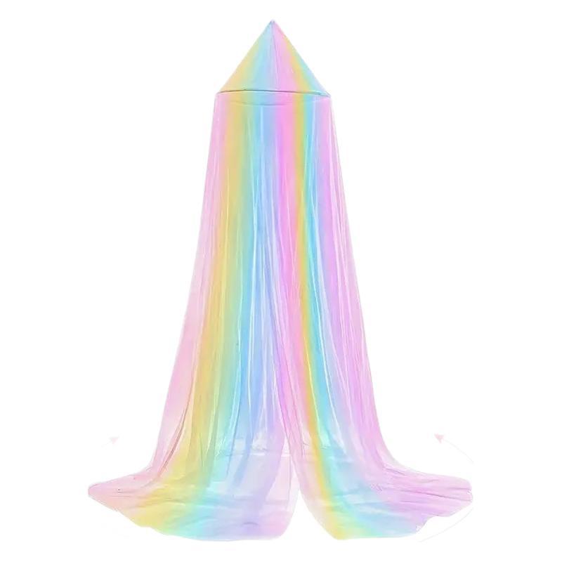 Colorful Dome Mosquito Net: Indoor Ceiling-Mounted, No-Installation, Double Bed Princess Encrypted Mesh