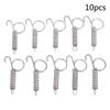 10Pcs Tier Käfig Riegel Lock Frühling Kaninchen Käfig Tür Zugfeder Mit Haken