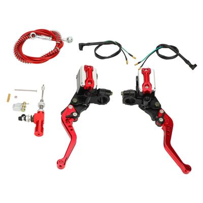 Súprava hydraulických brzdových a spojkových pák na motocykel Hliníková zliatina Brzdová páka Rukoväť Univerzálna pre 22 mm