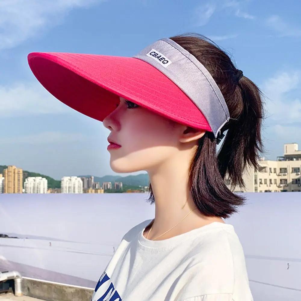 UV Protection Casual Women Cycling Breathable Ladies Sports Hat Summer Sun Cap Empty Top Suncap Visor Beach Cap
