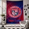 Wall Hanging Tapestry With Custom Name & Text, Stoke City FC Decorative Tapestry For Bedroom