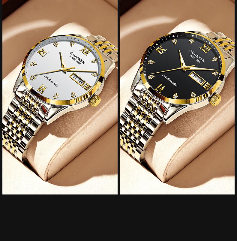 Reloj Mecánico de Moda para Hombre Suizo Automático Luminoso Impermeable