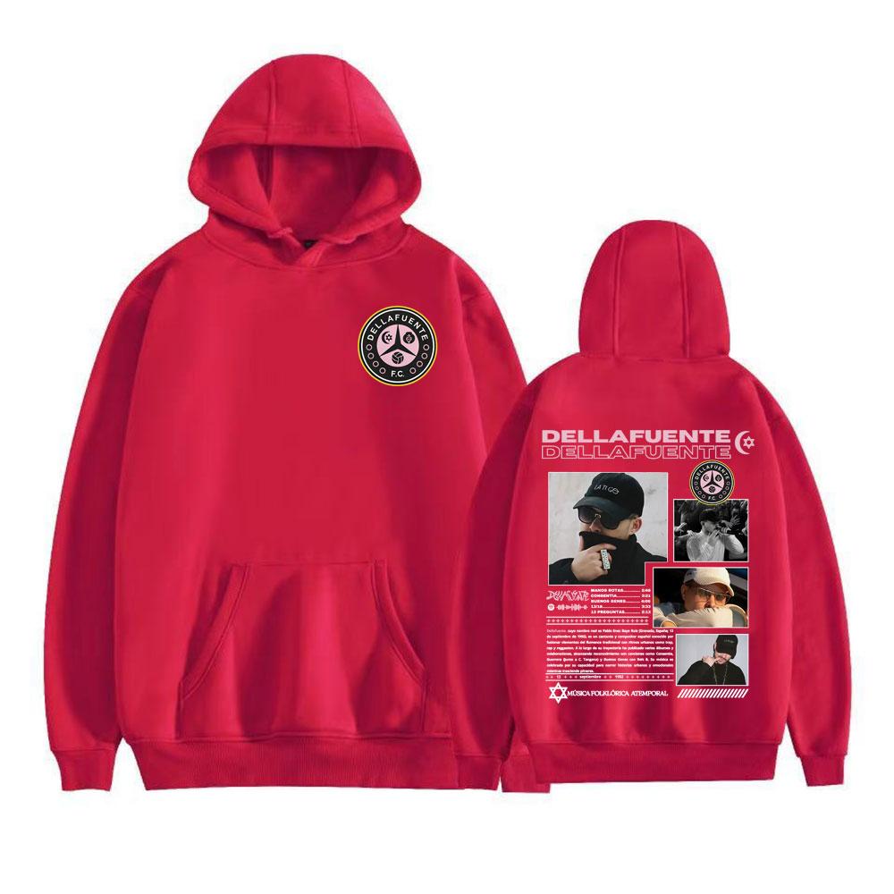 Rapper Dellafuente Fc Album 2026 Tour Cover Hoodies Men Women Fashion Hip Hop Street Sweatshirts Fleece Casual Oversized Hoodie