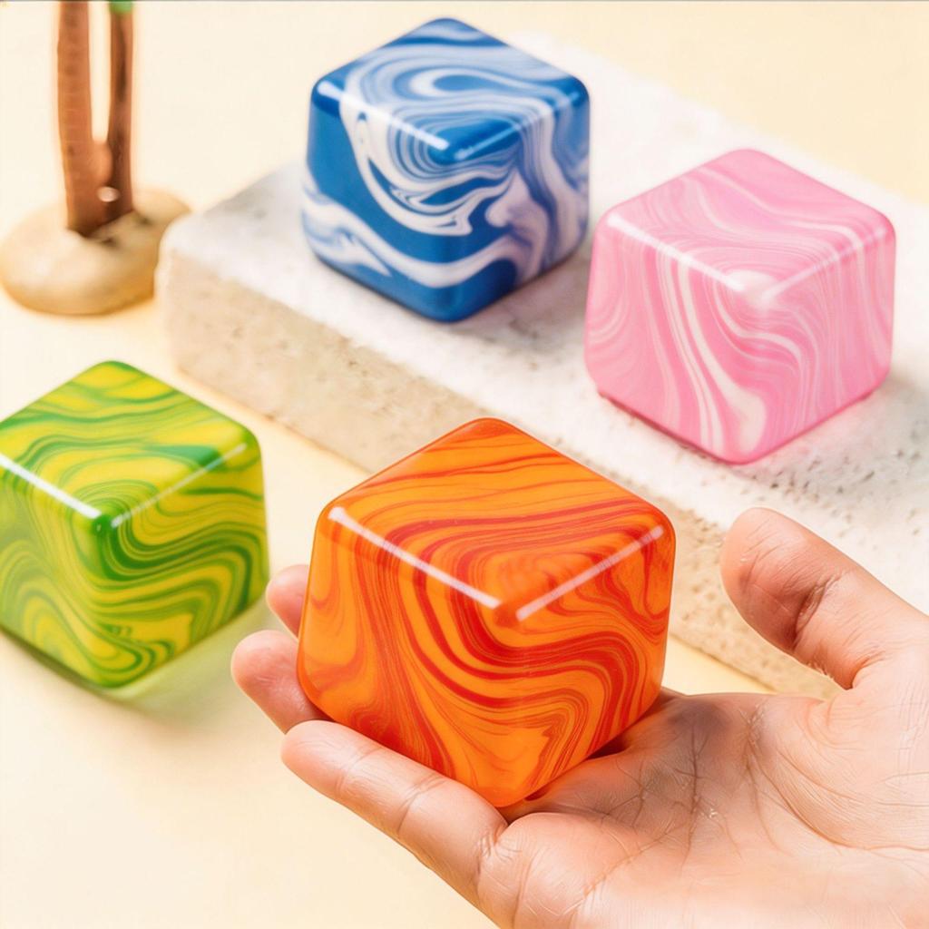 Needoh Swirl Ice Cube Decompression Toy Candy Squeeze