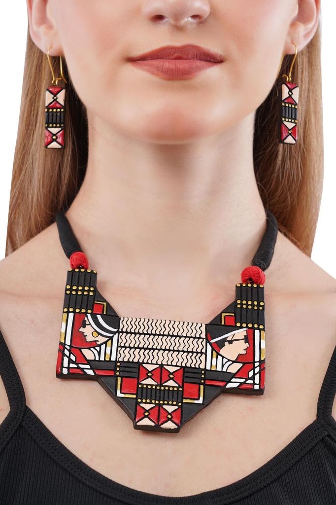 Terracotta Clay Jewelry Set